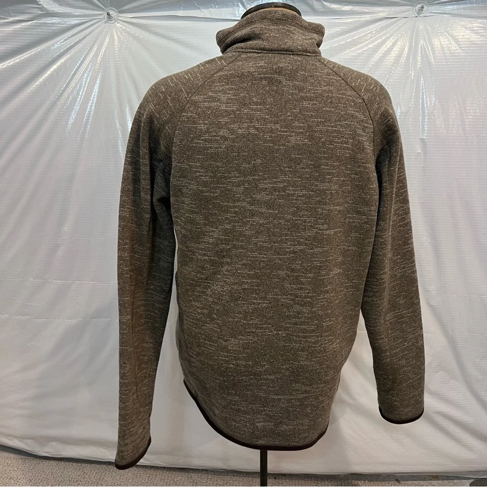 Patagonia Men’s Better Sweater 1/4 Zip Fleece Brown Polyester STY25522 Sz medium
